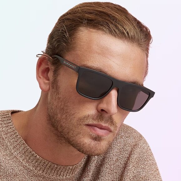 NEW Burberry BE4402U 346487 Matte Black Dark Grey Unisex Sunglasses BE 4402U - Picture 9 of 9